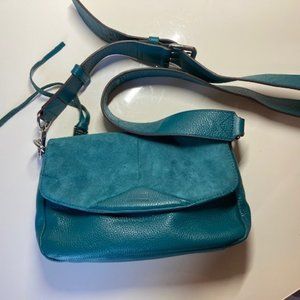 Aimee Kestenberg Teal Leather Shoulder Bag (NEW)